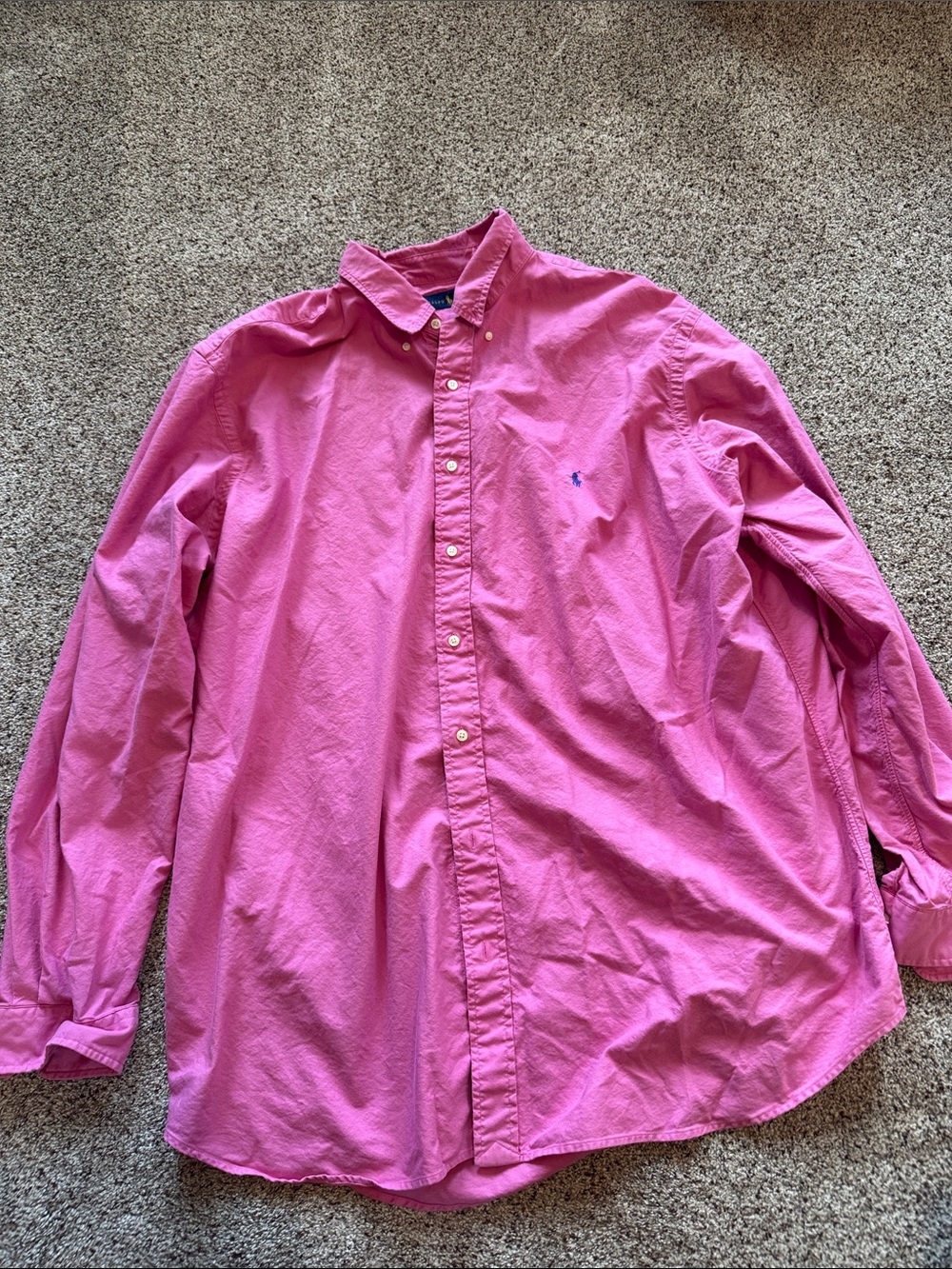 Ralph Lauren Pink Button-Down Dress Shirt size 3XL for men’s